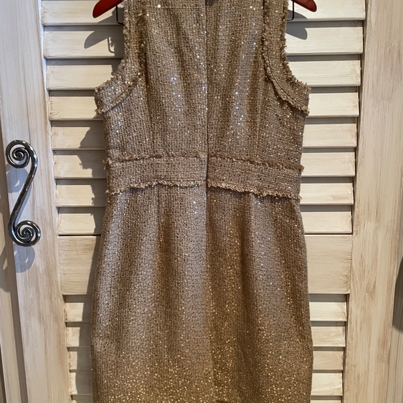 Michael Kors Gold Sequin Dress Sz10 - Picture 3 of 7